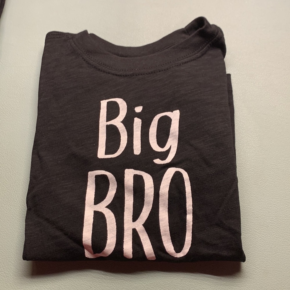 Big bro tee toddler sizes